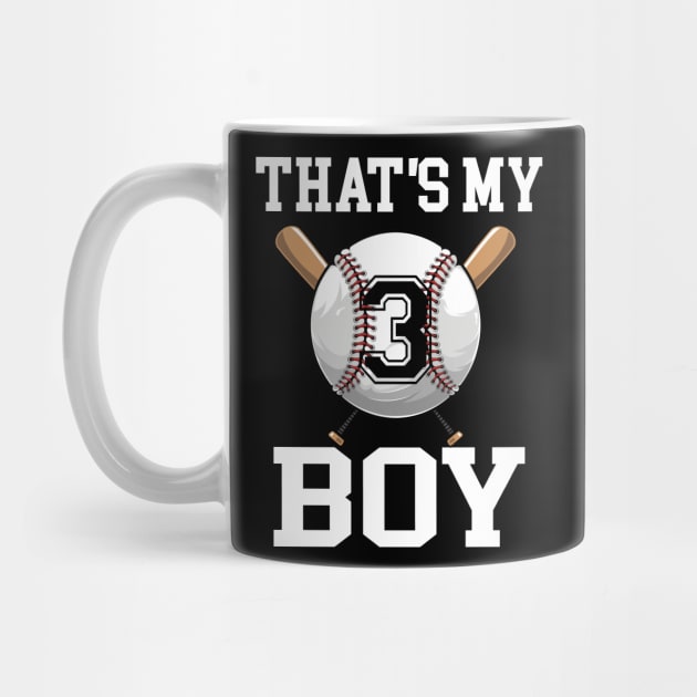 That's My Boy #3 Baseball Jersey 3 Niche Baseball Dad Father's Day by CesarHerrera